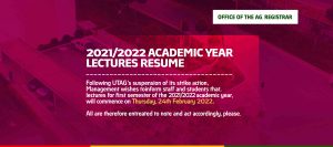Read more about the article 2021/2022 Academic Year Lectures Resume