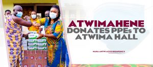 Read more about the article Atwimahene Donates PPEs to Atwima Hall