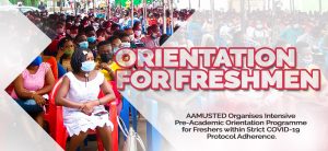 Read more about the article AAMUSTED Organises Intensive Pre-Academic Orientation Programme for Freshers within Strict COVID-19 Protocol Adherence.