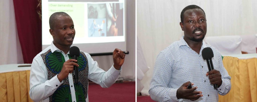 Messrs. Ficus Gyasi (left) and William Asiedu were among the key speakers at the seminar