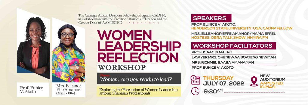 Women Leadership Reflection Worskshop | AAMUSTED