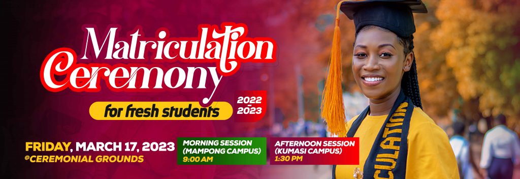 Matriculation Ceremony for 2022-2023 Fresh Students | AAMUSTED