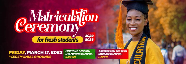 Matriculation Ceremony For 2022-2023 Fresh Students | AAMUSTED